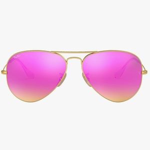 Ray-Ban Women's Rb3025 Classic Mirrored Aviator Sunglasses